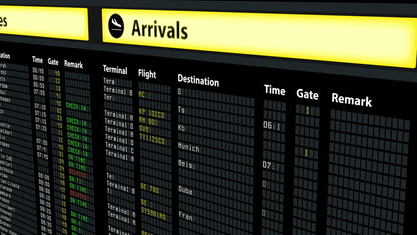 flight arrival times